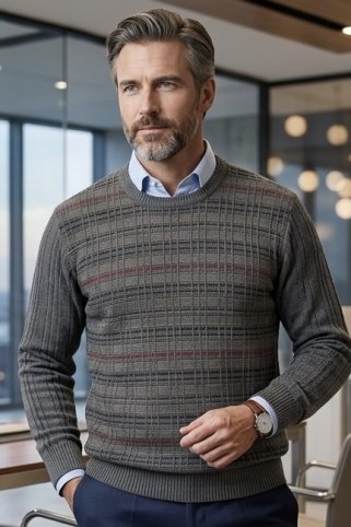 Muški pulover Benjamin – pamuk