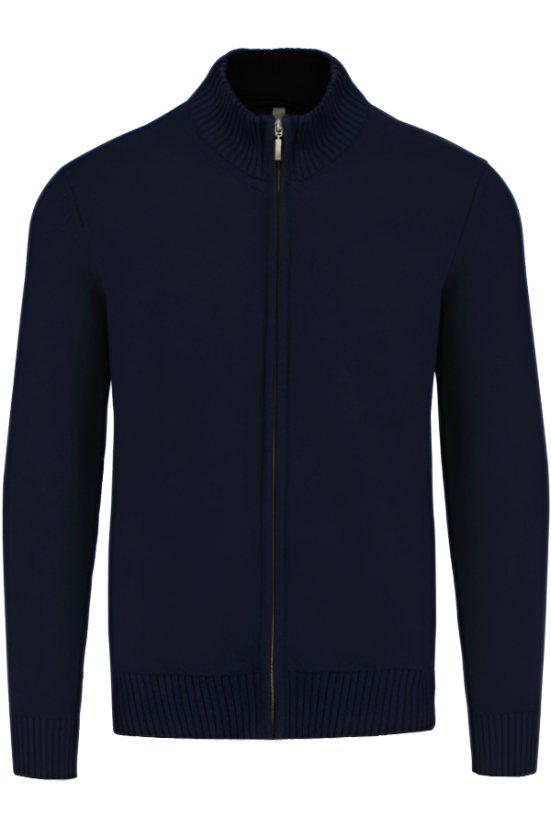 Muški pulover dugi zip navy