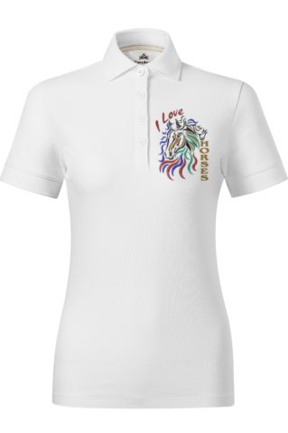Ženska jahaća polo majica Horseslove 6611310