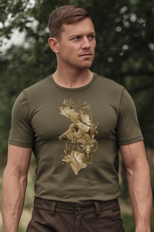 Lovačka majica Wild2 s motivom divljih životinja