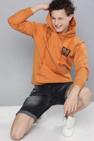 Orange pánska mikina Beyourself