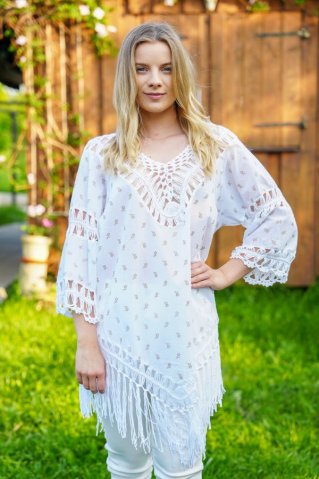 Tunică de bumbac Vivi