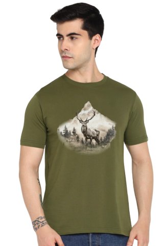 Zelena muška lovačka majica Divhora