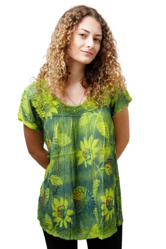 Ženska elegantna zelena bluza Raya