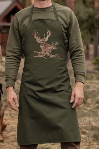 Hunting Apron Deerteam – elegant deer motif
