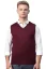 Pleteni glatki prsluk JVP2037BB bordo