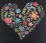 22151X srdce čierna