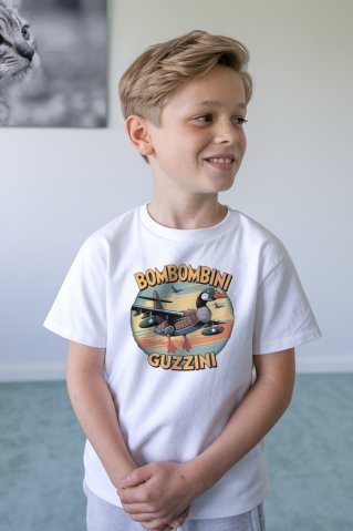 Bombardino Guzzini gyerek fehér póló