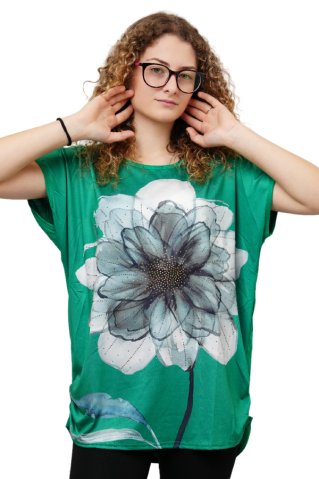 Ženska zelena bluza JVP3006