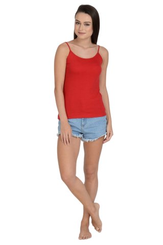 Ženska spodnja majica crna 22148X rdeča