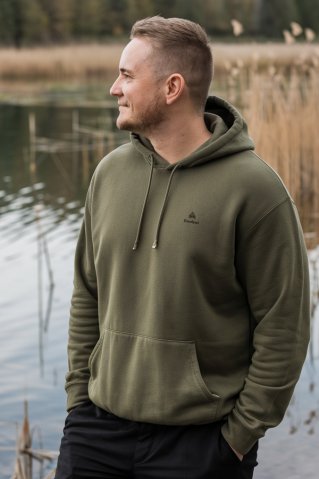 Men's oversized hoodie 2218500 oliva