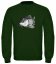Férfi pulóver halászoknak Fish6 zöld mintával