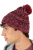Pletena čepica 03534 unisex bordeux