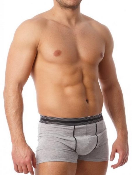 Kényelmes férfi boxerek 92% pamut - 8% elasztán / 2 db csomagban / 32213X szürke