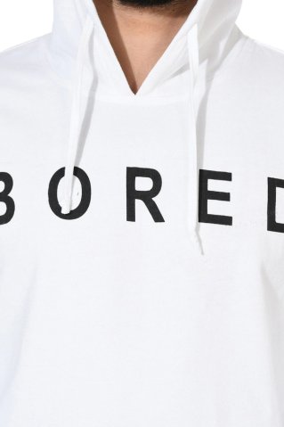Biela pánska mikina Bored
