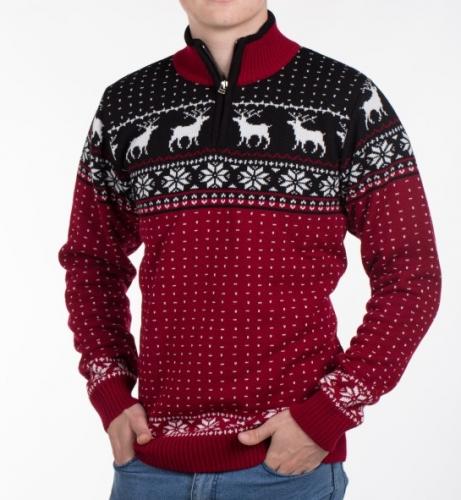 Moški norveški pulover s trojanskim ovratnikom Marcel-Z