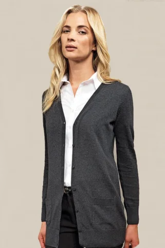 Damenstrickjacke 00698 Graphit