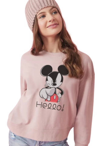 Mickey mouse pink mikina pre dievčatá Mickeyhello