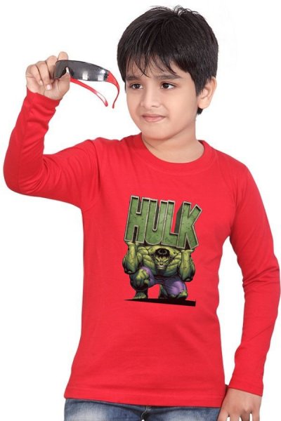 Hulk červené dětské tričko