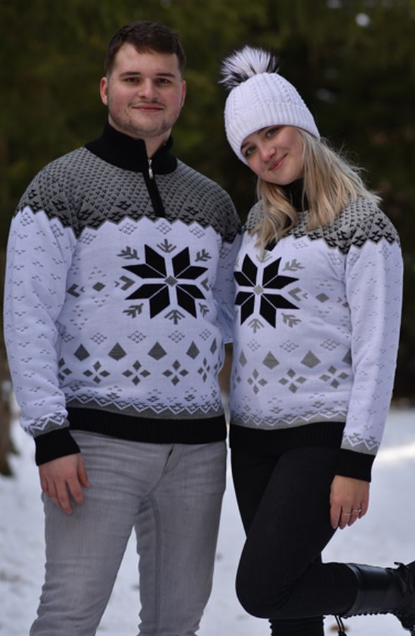 Norvég pulóver Gracia-Z fehér