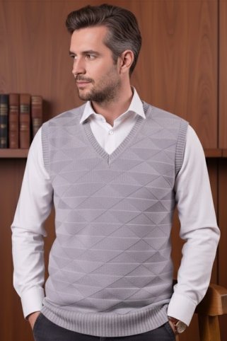 Muški prsluk Lojzo BB sivi