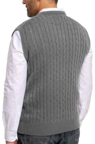 Pánska pletená vesta CrimBB grafit