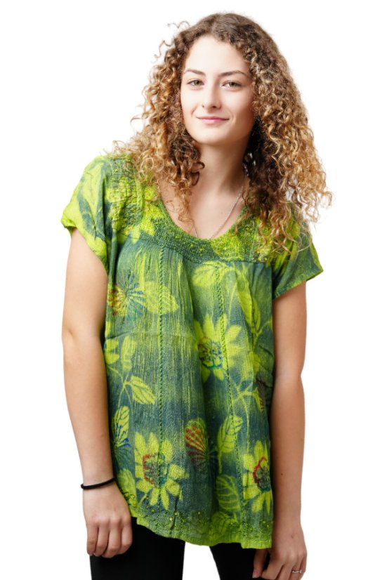 Ženska elegantna zelena bluza Raya