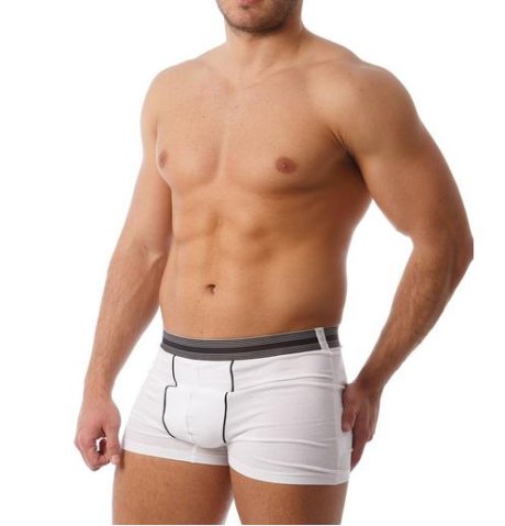 Boxerky 32213X 92% bavlna - 8% elastan /2ks v balíku/ - biela