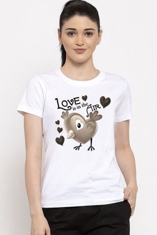 Női rövid pizsama Loveisintheairpyz fehér