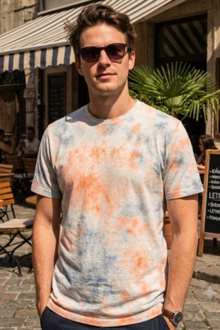 Majica z batik vzorcem