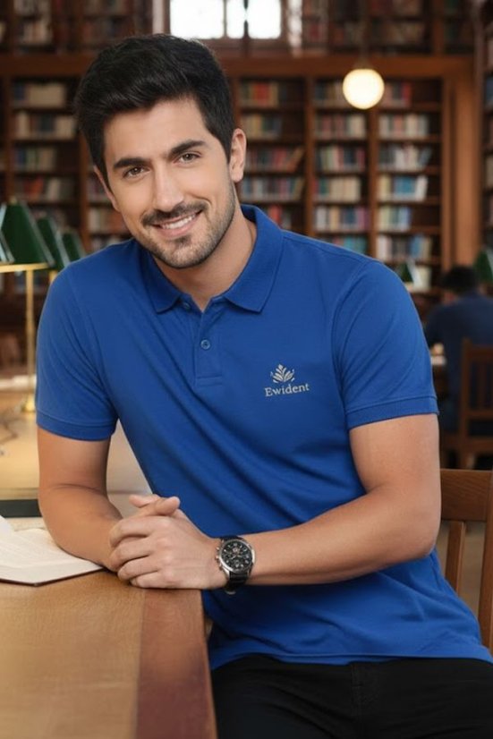 Elegantni polo 44254 royal