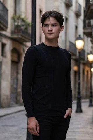 Pulover de navy pentru bărbați 8325