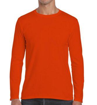 Tricou bărbătesc cu mânecă lungă 644 portocaliu