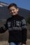 Gyermek pulóver norvég mintás KIRKZ fekete
