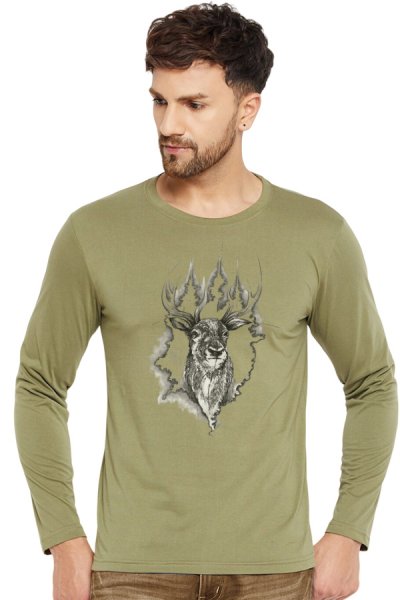 Tričko pre poľovníkov Jelenik zelená
