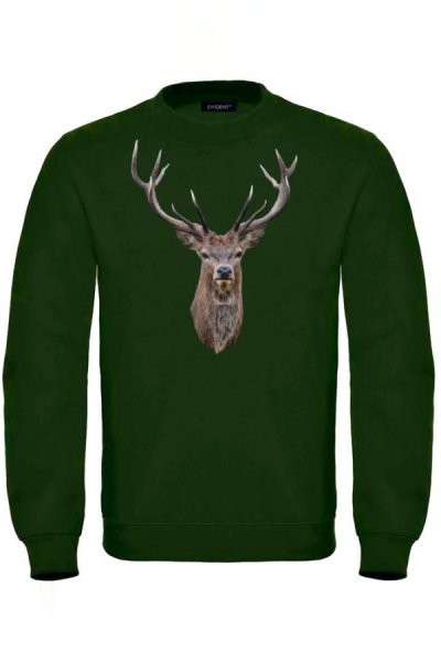 Hunter pulóver Deer5 zöld