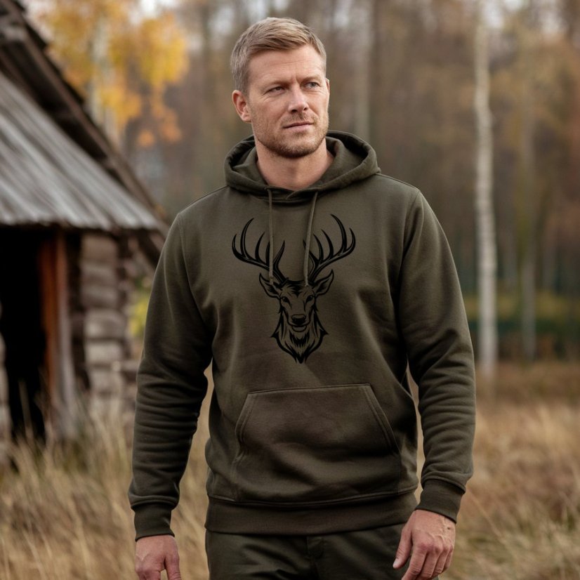 Muška lovačka majica Ewident – Moderni geometrijski jelen