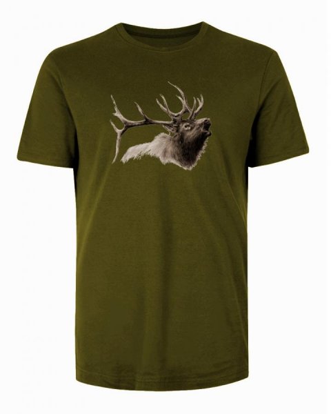 Tričko jelen Deer man KR zelená