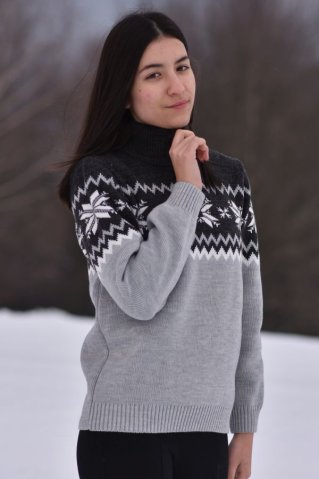 Women’s Wool Sweater Petra-Z Grey
