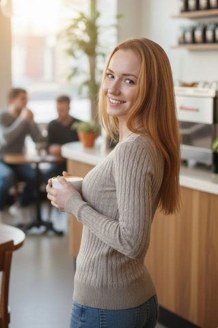 Ženski bež pulover Mila