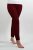 Women's Knitted Leggings Burgundy