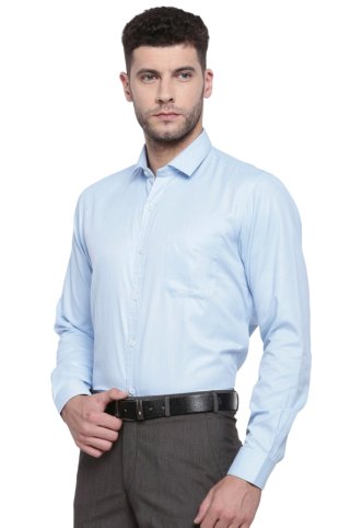 Elegant men’s light blue shirt