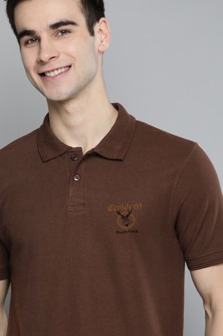 Short-Sleeve Polo Shirt Ewtoutpolo Brown