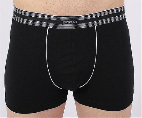 Boxerky 32213X 92% bavlna - 8% elastan /2ks v balíku/ - čierna