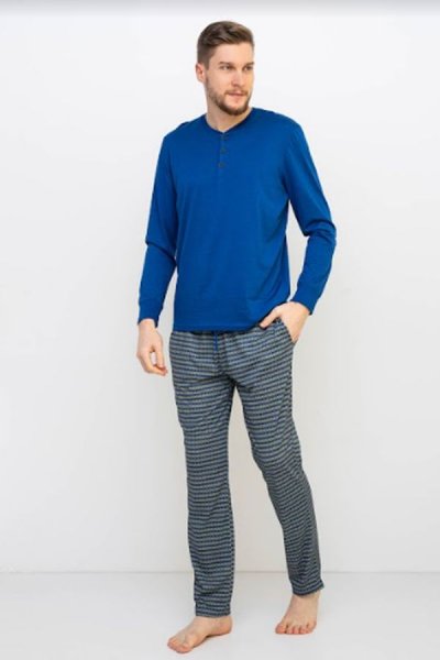 Férfi pizsama 31036 kék