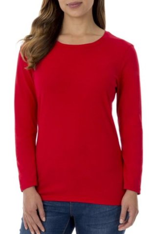 Majica 22151X 92% Bombaž, 8% Elastan rdeča