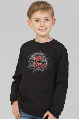 Bakugan čierná mikina pre deti