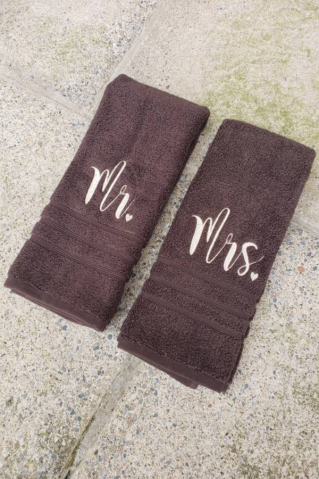Elegantné uteráky Mr. Mrs. choko