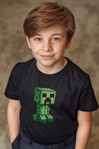 Minecraft detské čierne tričko