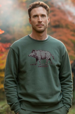 Mikina pre poľovníkov Divociaknice zelená